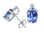 Tommaso Design™ Genuine Tanzanite Earrings Studs