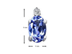 Star K Genuine Tanzanite Earrings Studs