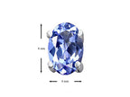 Star K Oval 6x4mm Genuine Tanzanite Earrings