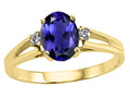 Tommaso Design™ Oval 7x5mm Genuine Iolite Ring