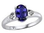 Tommaso Design™ Oval 7x5mm Genuine Iolite Ring