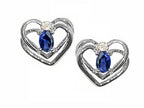 Tommaso Design™ Oval 5x3mm Genuine Iolite Earrings