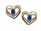 Tommaso Design™ Oval 5x3mm Genuine Iolite Earrings