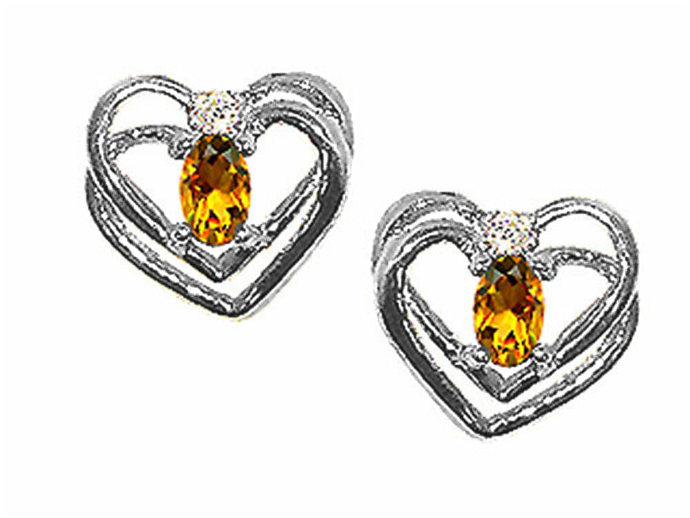 Tommaso Design™ Oval 5x3mm Genuine Citrine Earrings