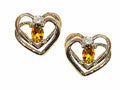 Tommaso Design™ Oval 5x3mm Genuine Citrine Earrings