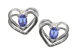 Tommaso Design™ Oval 5x3mm Genuine Tanzanite Earrings
