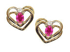 Tommaso Design™ Oval 5x3 mm Genuine Pink Tourmaline Earrings