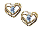 Tommaso Design™ Oval 5x3 mm Genuine Aquamarine Earrings