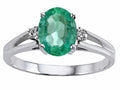 Tommaso Design™ Genuine Emerald Ring