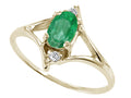 Tommaso Design™ Genuine Emerald Ring