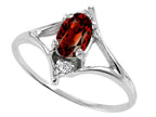 Tommaso Design™ Genuine Garnet Ring