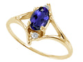 Tommaso Design™ Oval 6x4 mm Genuine Iolite Ring