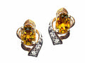 Tommaso Design™ Oval 6x4 mm Genuine Citrine Earrings