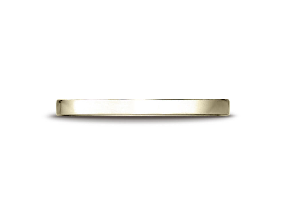 Benchmark® 14k Gold 2.0mm Traditional Flat Wedding Band / Ring