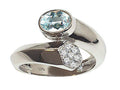 Tommaso Design™ Genuine Aquamarine Ring