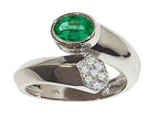 Tommaso Design™ Genuine Emerald Ring