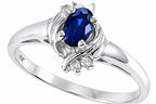 Tommaso Design™ Genuine Sapphire Ring