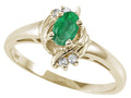 Tommaso Design™ Genuine Emerald Ring