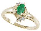 Tommaso Design™ Genuine Emerald Ring