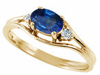 Tommaso Design™ Genuine Sapphire Ring