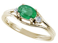 Tommaso Design™ Genuine Emerald Ring