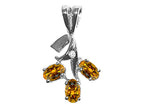 Tommaso Design™ Oval 5x3mm Genuine Citrine Pendant Necklace