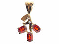Tommaso Design™ Oval 5x3mm Genuine Garnet Pendant Necklace