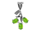 Tommaso Design™ Oval 5x3mm Genuine Peridot Pendant Necklace