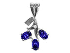 Tommaso Design™ Oval 5x3mm Genuine Iolite Pendant Necklace