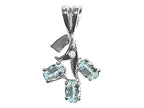 Tommaso Design™ Oval 5x3mm Genuine Aquamarine Pendant Necklace