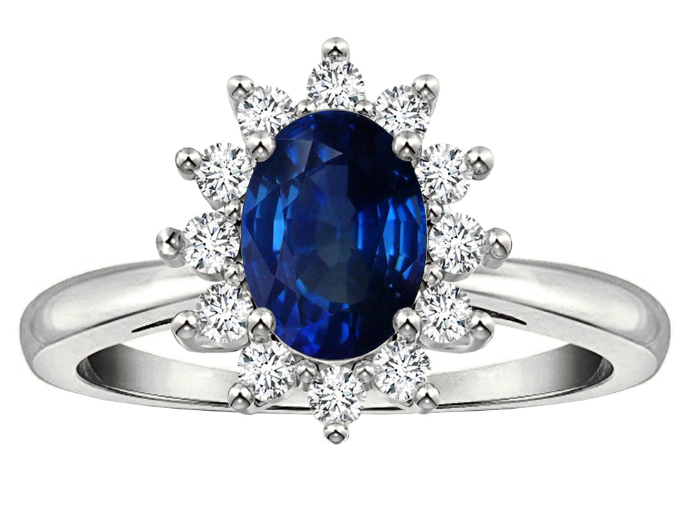 Tommaso Design™ Genuine Sapphire Ring