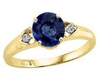 Tommaso Design™ Genuine Sapphire Ring