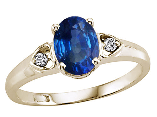Tommaso Design™ Genuine Sapphire Ring