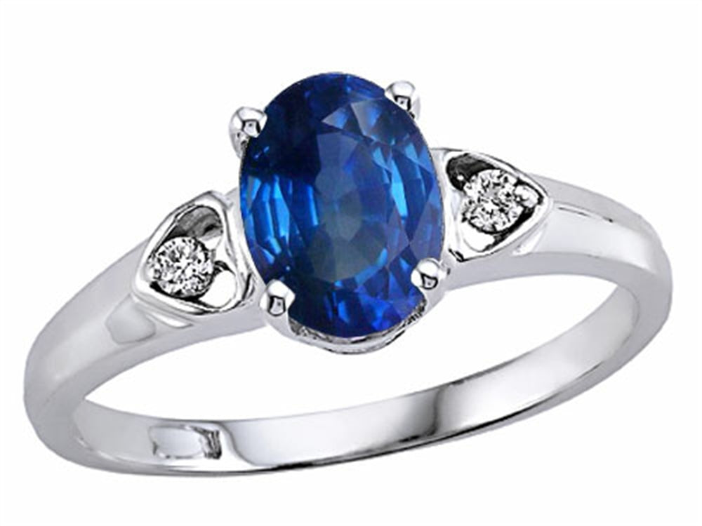 Tommaso Design™ Genuine Sapphire Ring