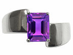 Tommaso Design™ Genuine Amethyst Ring