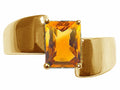 Tommaso Design™ Emerald Octagon Cut 8x6mm Genuine Citrine Ring