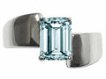 Tommaso Design™ Genuine Aquamarine Ring