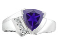 Tommaso Design™ Trillion 7mm Genuine Iolite Ring