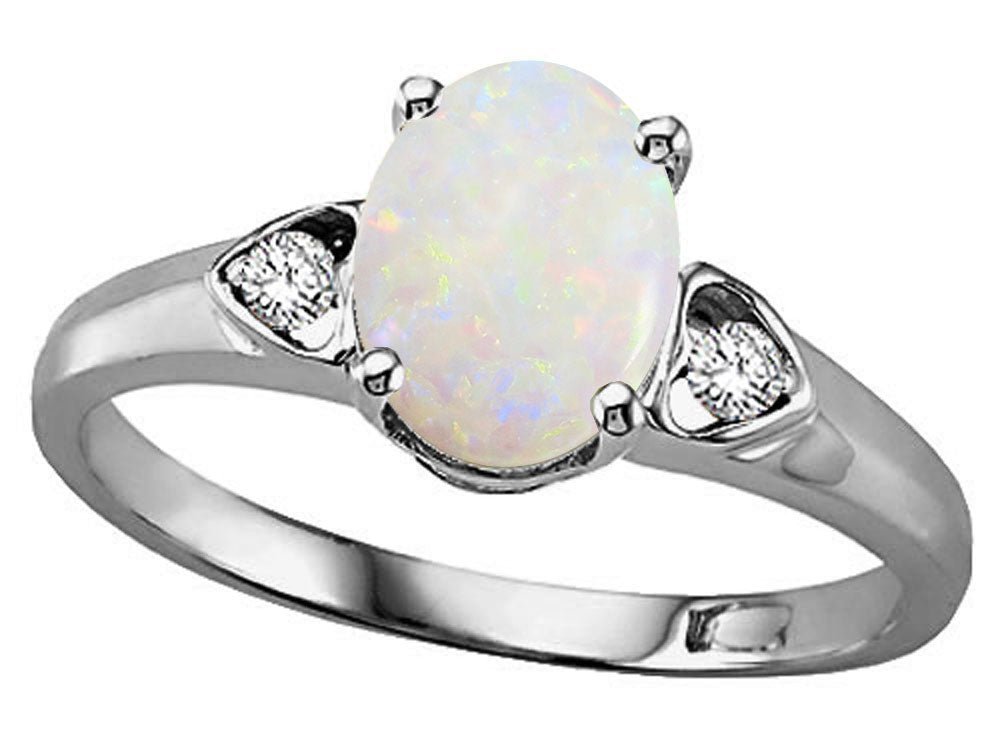 Tommaso Design™ Genuine Opal Ring