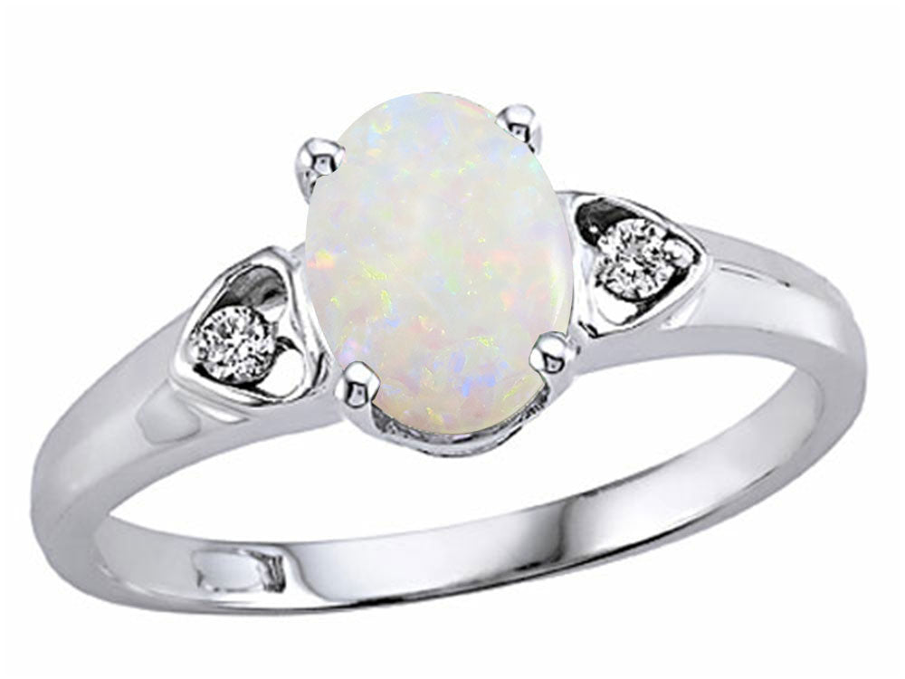 Tommaso Design™ Genuine Opal Ring