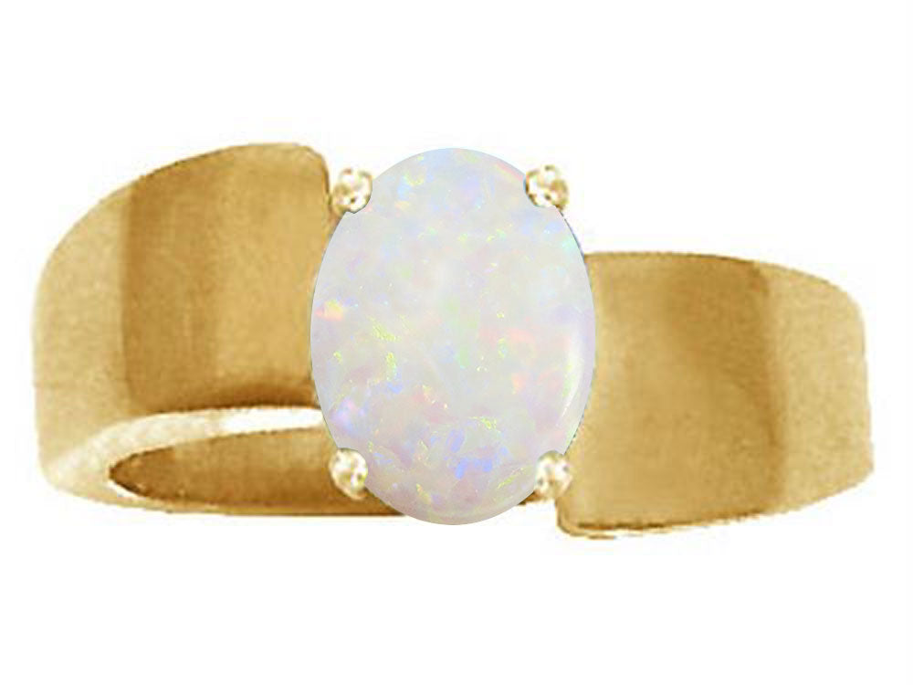 Tommaso Design™ Genuine Opal Ring