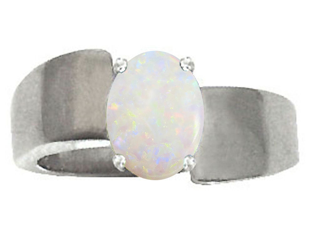 Tommaso Design™ Genuine Opal Ring