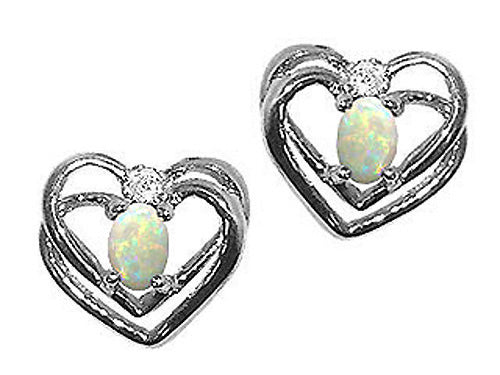 Tommaso Design™ Oval 5x3mm Genuine Opal Earrings