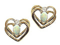 Tommaso Design™ Oval 5x3mm Genuine Opal Earrings