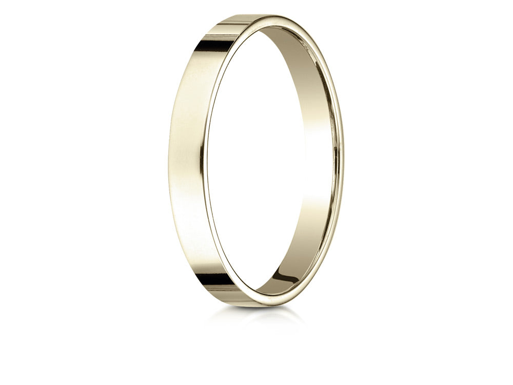 Benchmark® 14k Gold 3mm Traditional Flat Wedding Band / Ring