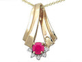 Tommaso Design™ Ruby Pendant Necklace