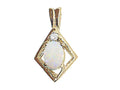 Tommaso Design™ Oval 6x4mm Genuine Opal Pendant Necklace
