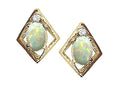 Tommaso Design™ Oval 6x4mm Genuine Opal Earrings
