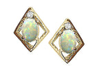 Tommaso Design™ Oval 6x4mm Genuine Opal Earrings