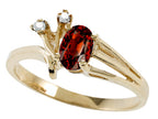Tommaso Design™ Genuine Garnet Ring